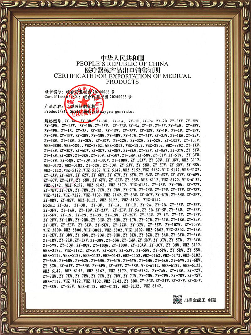 Export Sales Certificate